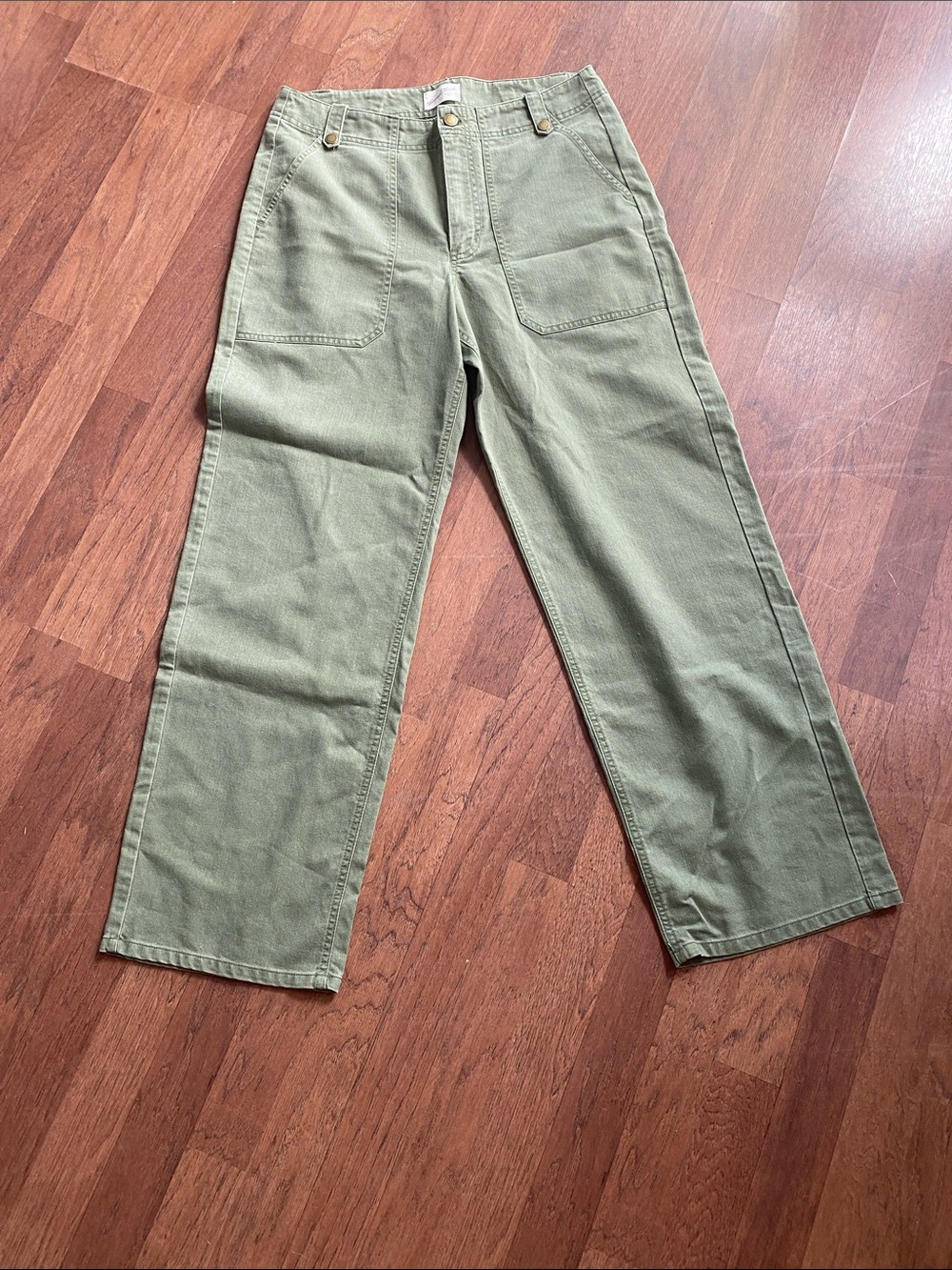 Universal Thread Olive Green High-Rise Wide-Leg Cargo Pants